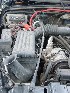 Showing bent grill/radiator support rod (Passenger Side)